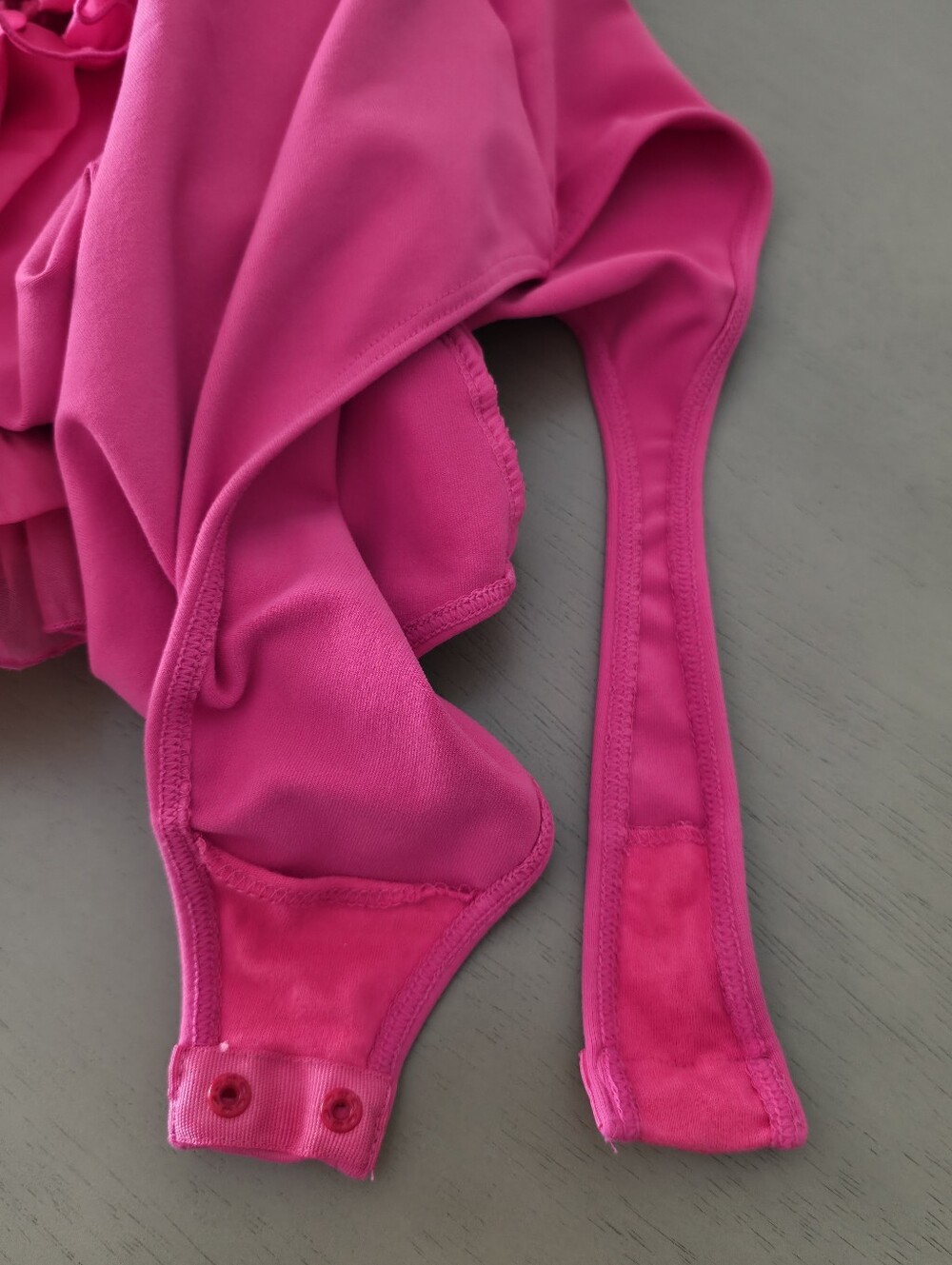 Free People Until Next Time Bodysuit, Hot Pink, 3D Floral, Sleeveless, XS - Picture 3 of 13